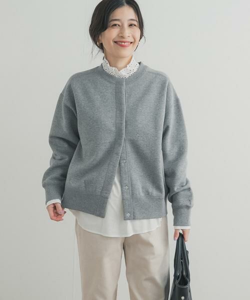 URBAN RESEARCH DOORS / アーバンリサーチ ドアーズ カーディガン・ボレロ | 裏起毛スウェットカーディガン | 詳細7