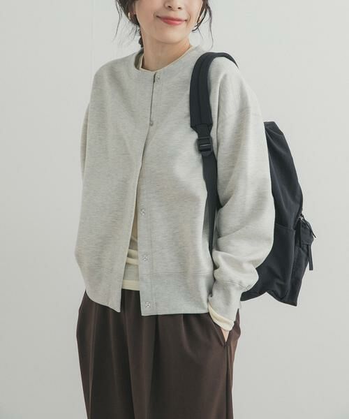 URBAN RESEARCH DOORS / アーバンリサーチ ドアーズ カーディガン・ボレロ | 裏起毛スウェットカーディガン | 詳細17
