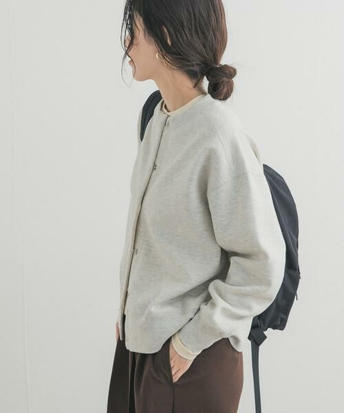 URBAN RESEARCH DOORS / アーバンリサーチ ドアーズ カーディガン・ボレロ | 裏起毛スウェットカーディガン | 詳細18