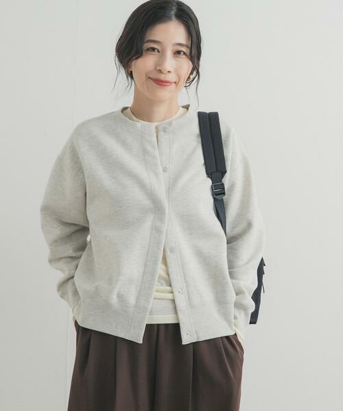 URBAN RESEARCH DOORS / アーバンリサーチ ドアーズ カーディガン・ボレロ | 裏起毛スウェットカーディガン | 詳細21