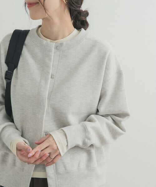 URBAN RESEARCH DOORS / アーバンリサーチ ドアーズ カーディガン・ボレロ | 裏起毛スウェットカーディガン | 詳細22