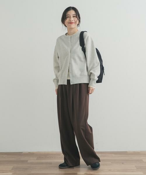 URBAN RESEARCH DOORS / アーバンリサーチ ドアーズ カーディガン・ボレロ | 裏起毛スウェットカーディガン | 詳細23