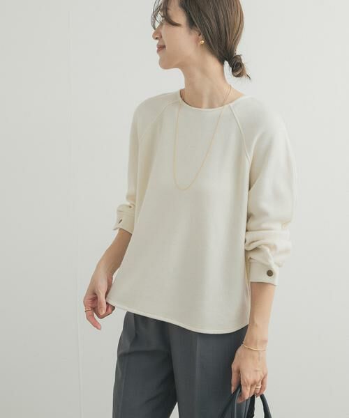 URBAN RESEARCH DOORS / アーバンリサーチ ドアーズ Tシャツ | カーブスリーブプルオーバー（オフホワイト）