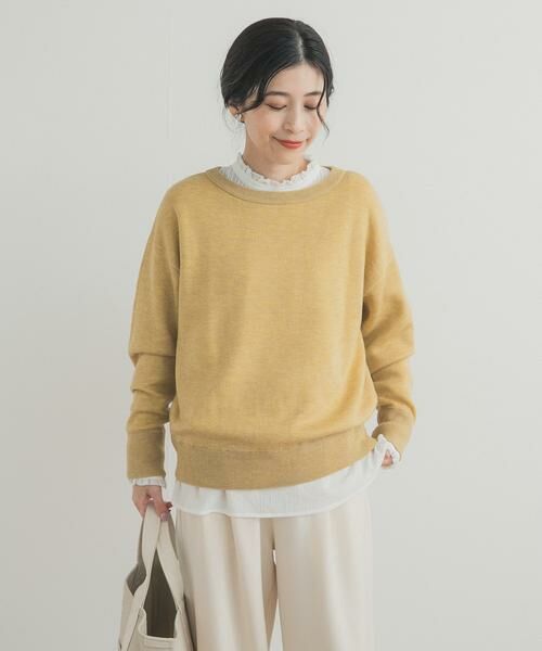 URBAN RESEARCH DOORS / アーバンリサーチ ドアーズ ニット・セーター | Wフェイスボートネックニット | 詳細4