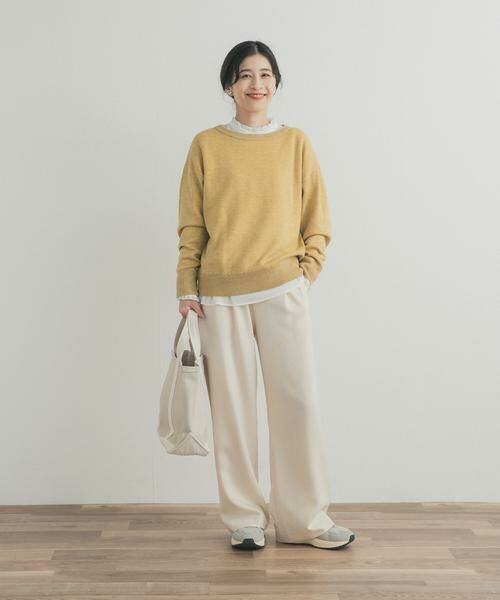 URBAN RESEARCH DOORS / アーバンリサーチ ドアーズ ニット・セーター | Wフェイスボートネックニット | 詳細5