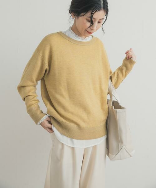 URBAN RESEARCH DOORS / アーバンリサーチ ドアーズ ニット・セーター | Wフェイスボートネックニット | 詳細6