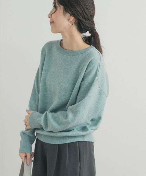 URBAN RESEARCH DOORS / アーバンリサーチ ドアーズ ニット・セーター | Wフェイスボートネックニット | 詳細13