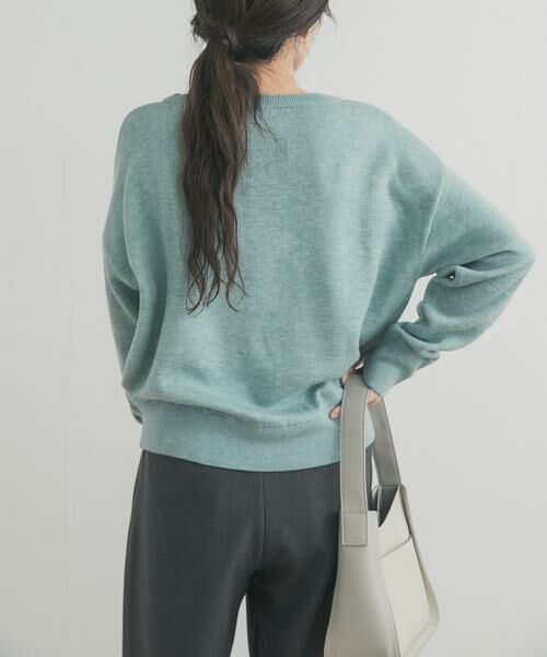 URBAN RESEARCH DOORS / アーバンリサーチ ドアーズ ニット・セーター | Wフェイスボートネックニット | 詳細15