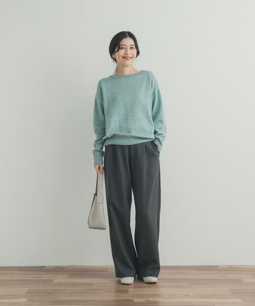 URBAN RESEARCH DOORS / アーバンリサーチ ドアーズ ニット・セーター | Wフェイスボートネックニット | 詳細17