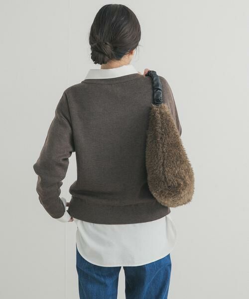 URBAN RESEARCH DOORS / アーバンリサーチ ドアーズ ニット・セーター | Wフェイスボートネックニット | 詳細21