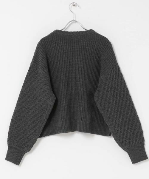 URBAN RESEARCH DOORS / アーバンリサーチ ドアーズ ニット・セーター | パッチワーク柄袖ボリュームニット | 詳細3