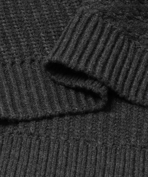 URBAN RESEARCH DOORS / アーバンリサーチ ドアーズ ニット・セーター | パッチワーク柄袖ボリュームニット | 詳細4