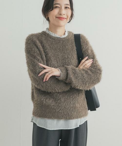 URBAN RESEARCH DOORS / アーバンリサーチ ドアーズ ニット・セーター | シャギーニット | 詳細1