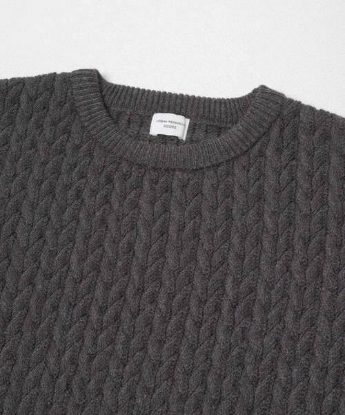 URBAN RESEARCH DOORS / アーバンリサーチ ドアーズ ニット・セーター | ヘリンボーン柄ニットプルオーバー | 詳細9