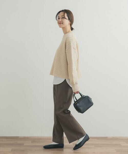 URBAN RESEARCH DOORS / アーバンリサーチ ドアーズ ニット・セーター | ヘリンボーン柄ニットプルオーバー | 詳細21