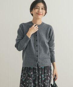 URBAN RESEARCH DOORS / アーバンリサーチ ドアーズ カーディガン・ボレロ | ウールサテン釦コンパクトカーディガン