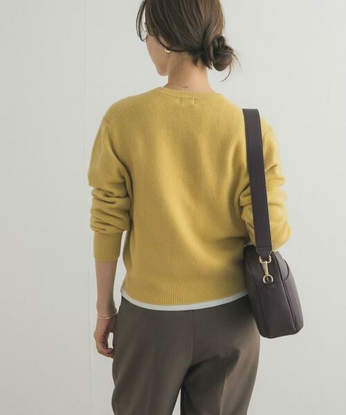 URBAN RESEARCH DOORS / アーバンリサーチ ドアーズ カーディガン・ボレロ | ウールサテン釦コンパクトカーディガン | 詳細3