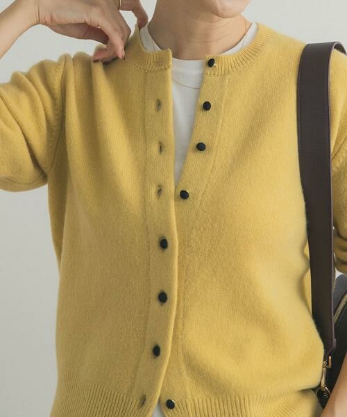 URBAN RESEARCH DOORS / アーバンリサーチ ドアーズ カーディガン・ボレロ | ウールサテン釦コンパクトカーディガン | 詳細6