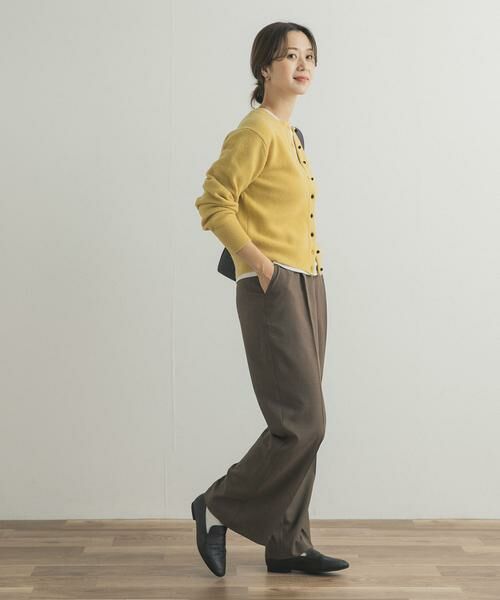 URBAN RESEARCH DOORS / アーバンリサーチ ドアーズ カーディガン・ボレロ | ウールサテン釦コンパクトカーディガン | 詳細7