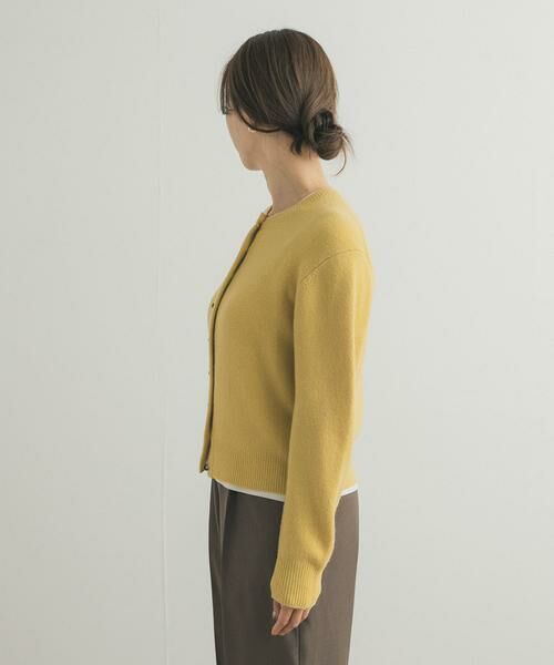 URBAN RESEARCH DOORS / アーバンリサーチ ドアーズ カーディガン・ボレロ | ウールサテン釦コンパクトカーディガン | 詳細9