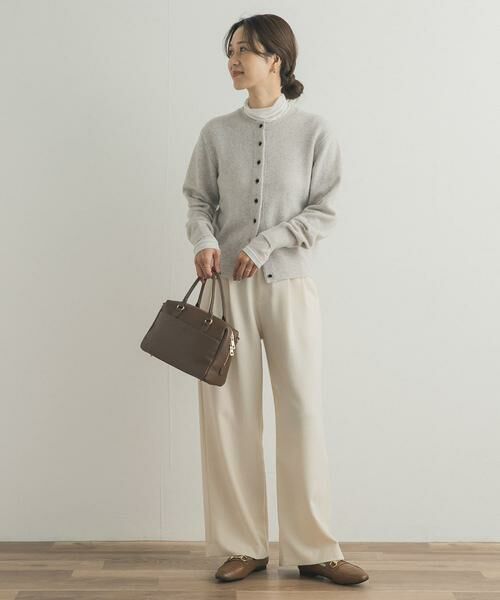 URBAN RESEARCH DOORS / アーバンリサーチ ドアーズ カーディガン・ボレロ | ウールサテン釦コンパクトカーディガン | 詳細18