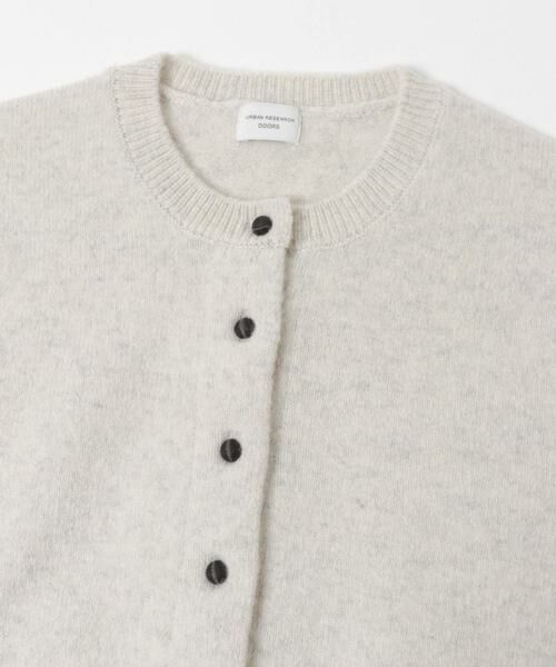 URBAN RESEARCH DOORS / アーバンリサーチ ドアーズ カーディガン・ボレロ | ウールサテン釦コンパクトカーディガン | 詳細20