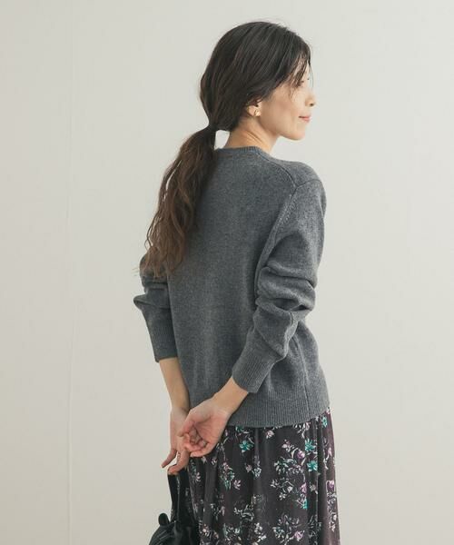 URBAN RESEARCH DOORS / アーバンリサーチ ドアーズ カーディガン・ボレロ | ウールサテン釦コンパクトカーディガン | 詳細21