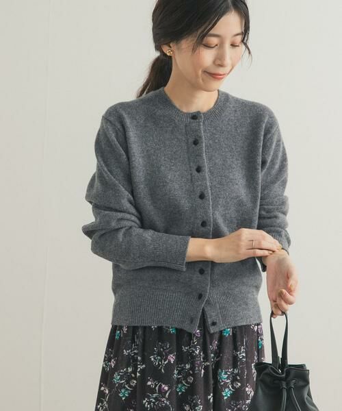 URBAN RESEARCH DOORS / アーバンリサーチ ドアーズ カーディガン・ボレロ | ウールサテン釦コンパクトカーディガン | 詳細23