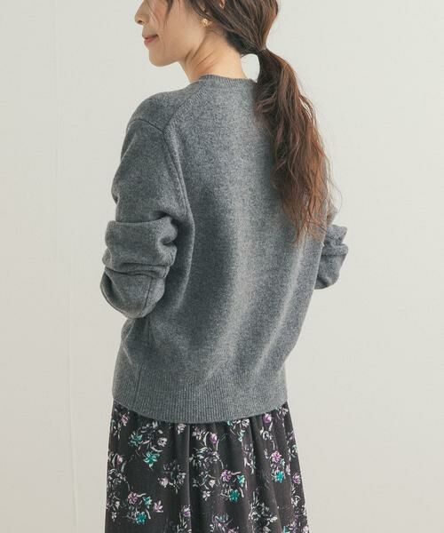 URBAN RESEARCH DOORS / アーバンリサーチ ドアーズ カーディガン・ボレロ | ウールサテン釦コンパクトカーディガン | 詳細25