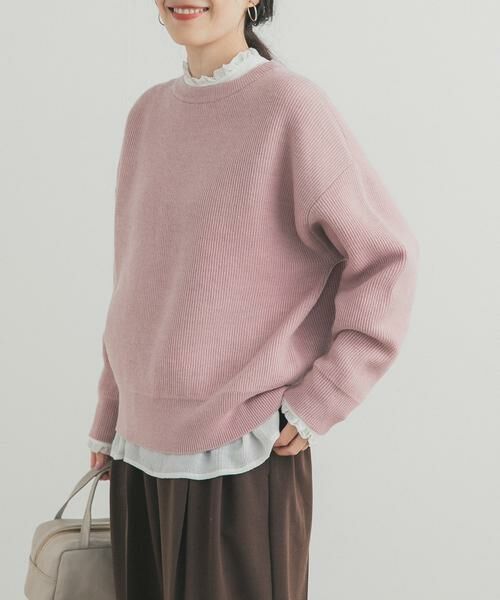 URBAN RESEARCH DOORS / アーバンリサーチ ドアーズ ニット・セーター | 針抜きダブルフェイスニット | 詳細1