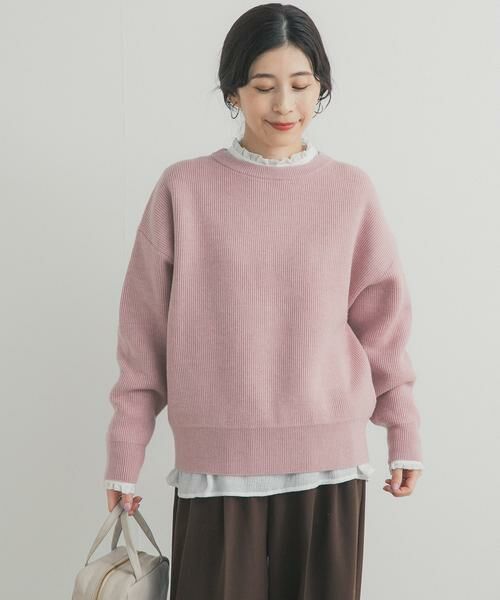 URBAN RESEARCH DOORS / アーバンリサーチ ドアーズ ニット・セーター | 針抜きダブルフェイスニット | 詳細2