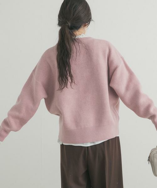 URBAN RESEARCH DOORS / アーバンリサーチ ドアーズ ニット・セーター | 針抜きダブルフェイスニット | 詳細4