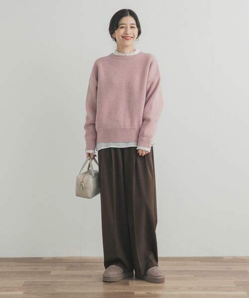 URBAN RESEARCH DOORS / アーバンリサーチ ドアーズ ニット・セーター | 針抜きダブルフェイスニット | 詳細6