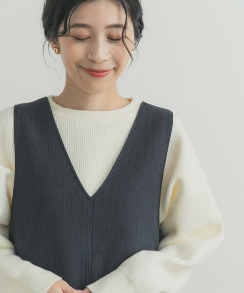 URBAN RESEARCH DOORS / アーバンリサーチ ドアーズ ニット・セーター | 針抜きダブルフェイスニット | 詳細12