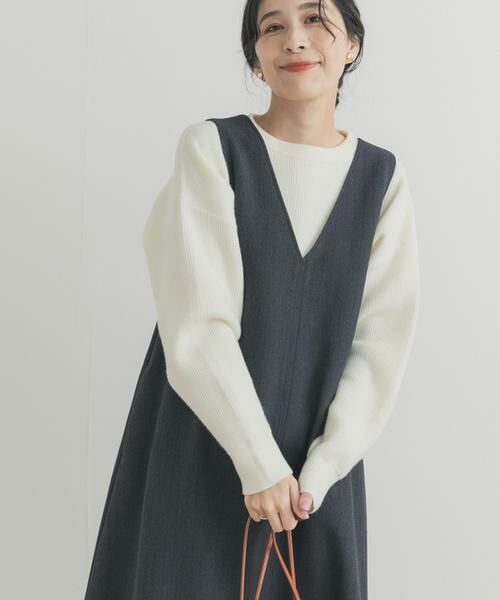 URBAN RESEARCH DOORS / アーバンリサーチ ドアーズ ニット・セーター | 針抜きダブルフェイスニット | 詳細13