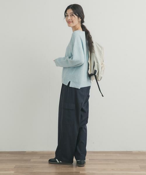 URBAN RESEARCH DOORS / アーバンリサーチ ドアーズ ニット・セーター | ボートネックスムースプルオーバー | 詳細5