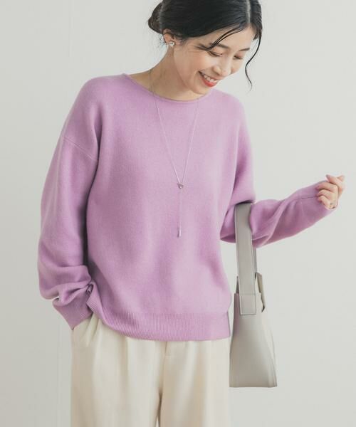 URBAN RESEARCH DOORS / アーバンリサーチ ドアーズ ニット・セーター | ボートネックスムースプルオーバー | 詳細17