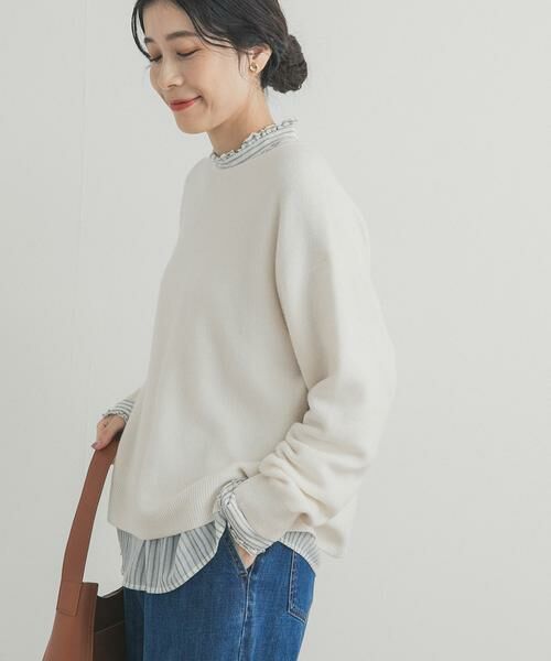 URBAN RESEARCH DOORS / アーバンリサーチ ドアーズ ニット・セーター | ボートネックスムースプルオーバー | 詳細26