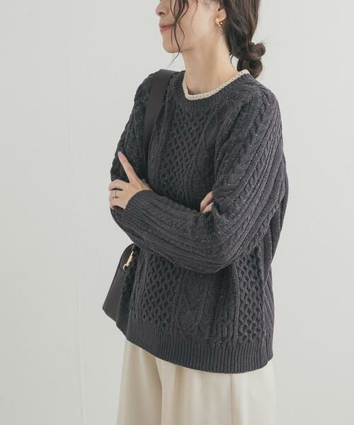 URBAN RESEARCH DOORS / アーバンリサーチ ドアーズ ニット・セーター | ラグランモールニット | 詳細4