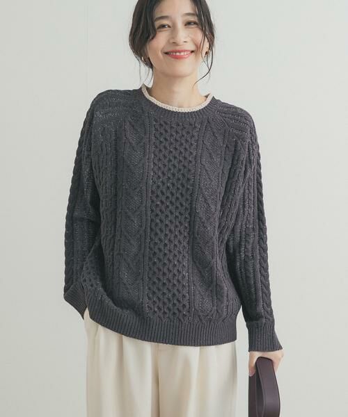 URBAN RESEARCH DOORS / アーバンリサーチ ドアーズ ニット・セーター | ラグランモールニット | 詳細7