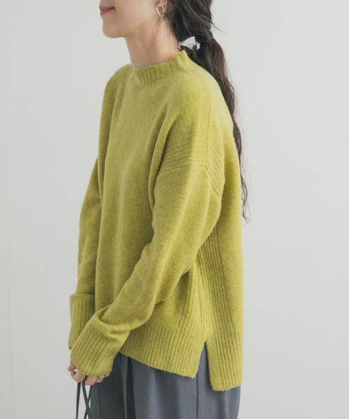 URBAN RESEARCH DOORS / アーバンリサーチ ドアーズ ニット・セーター | ハイネックサイドスリットニット | 詳細2