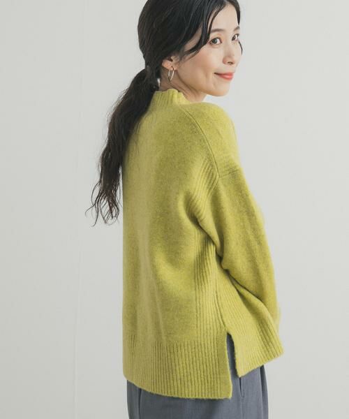 URBAN RESEARCH DOORS / アーバンリサーチ ドアーズ ニット・セーター | ハイネックサイドスリットニット | 詳細4