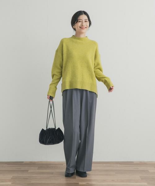 URBAN RESEARCH DOORS / アーバンリサーチ ドアーズ ニット・セーター | ハイネックサイドスリットニット | 詳細6