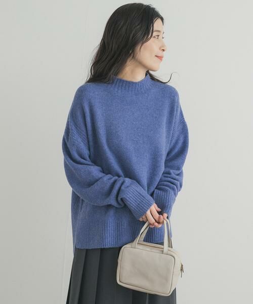 URBAN RESEARCH DOORS / アーバンリサーチ ドアーズ ニット・セーター | ハイネックサイドスリットニット | 詳細12