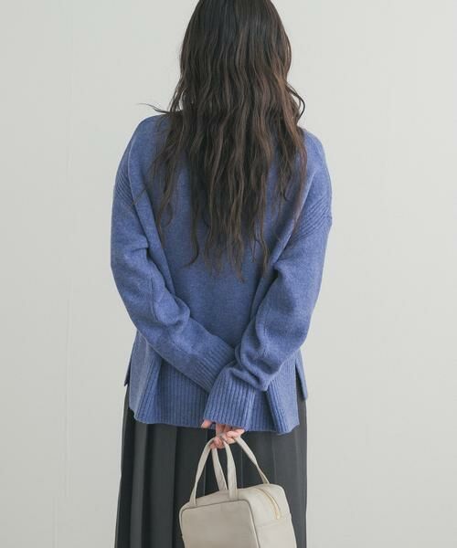 URBAN RESEARCH DOORS / アーバンリサーチ ドアーズ ニット・セーター | ハイネックサイドスリットニット | 詳細14