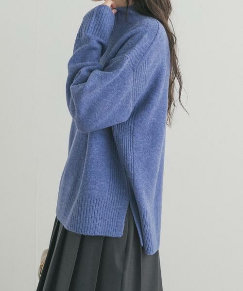 URBAN RESEARCH DOORS / アーバンリサーチ ドアーズ ニット・セーター | ハイネックサイドスリットニット | 詳細15