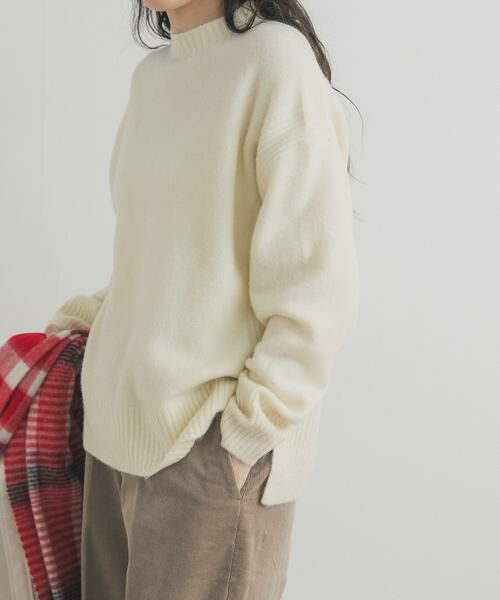 URBAN RESEARCH DOORS / アーバンリサーチ ドアーズ ニット・セーター | ハイネックサイドスリットニット | 詳細20