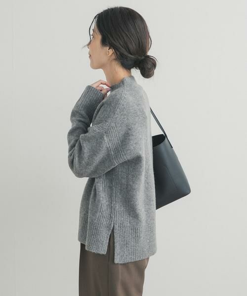 URBAN RESEARCH DOORS / アーバンリサーチ ドアーズ ニット・セーター | ハイネックサイドスリットニット | 詳細28