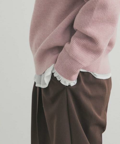 URBAN RESEARCH DOORS / アーバンリサーチ ドアーズ シャツ・ブラウス | ピンタックフリルスタンドカラーブラウス | 詳細1