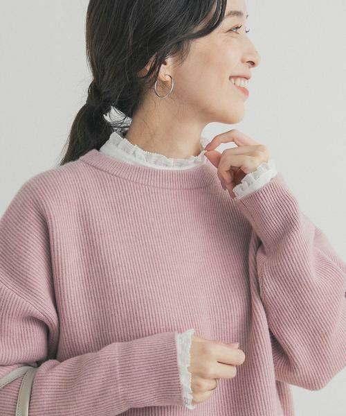 URBAN RESEARCH DOORS / アーバンリサーチ ドアーズ シャツ・ブラウス | ピンタックフリルスタンドカラーブラウス | 詳細2